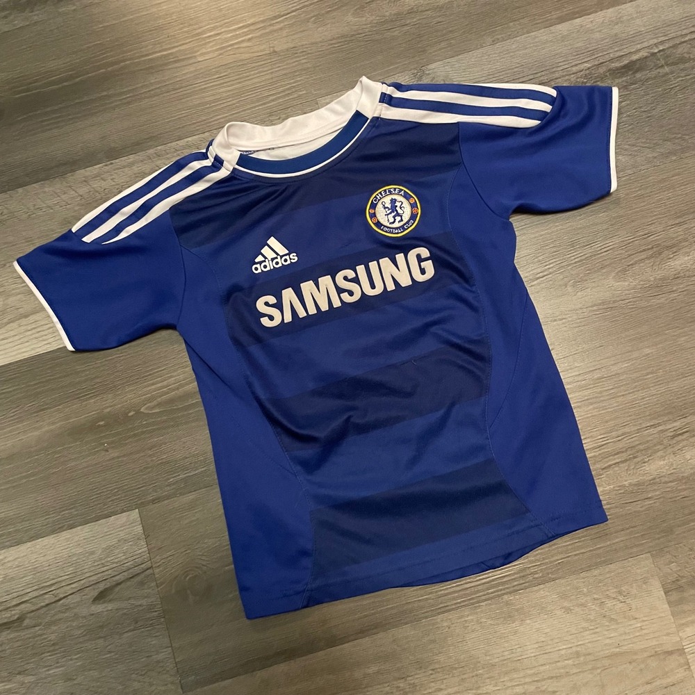 Adidas Chelsea FC Torres 9 Soccer Jersey Kids Blue Samsung Home Shirt